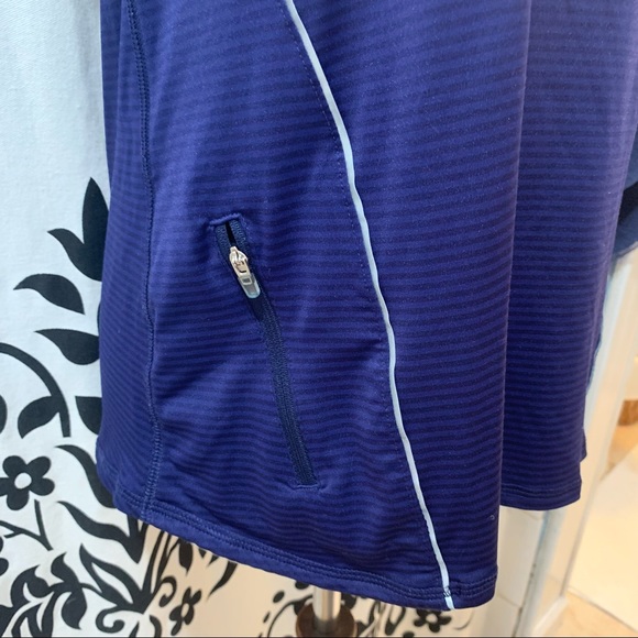 Womens 90 Degree by Reflex Navy Blue Racerback Tank Top Size Large - Picture 2 of 5